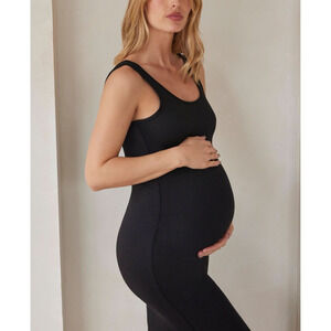 Bumpsuit Tank Dress Black Sleeveless Maternity Womens Size XS